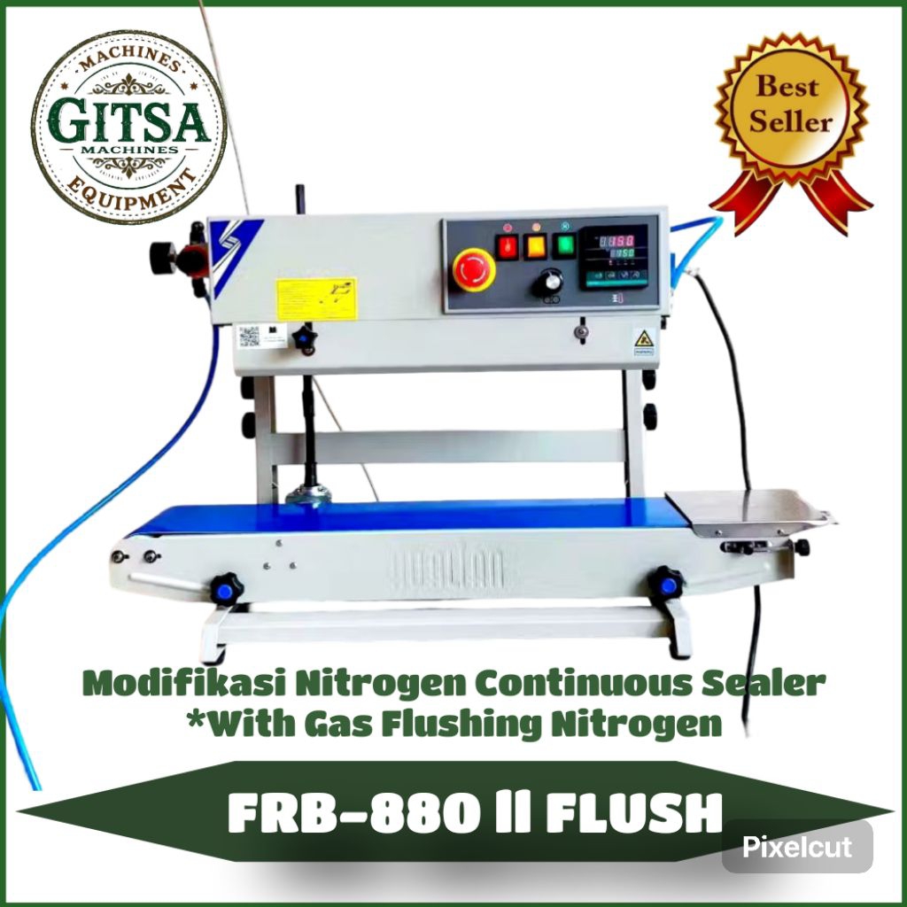 Modifikasi Mesin Continuous Sealer Nitrogen Gas Flushing Packing Snack Kembung