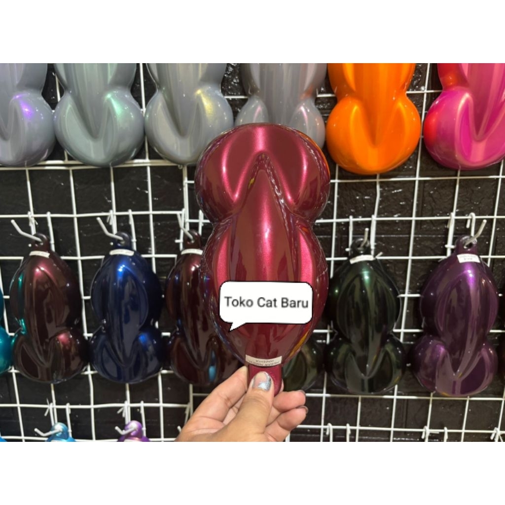 Cat Merah Marron Metalik PU Polyuretane