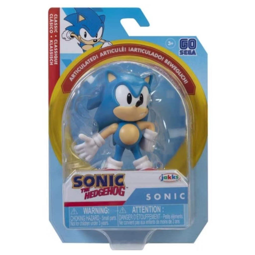 JAKKS SONIC THE HEDGEHOG CLASSIC SONIC FIGURE ANAK MAINAN KOLEKSI ORIGINAL JAKKS