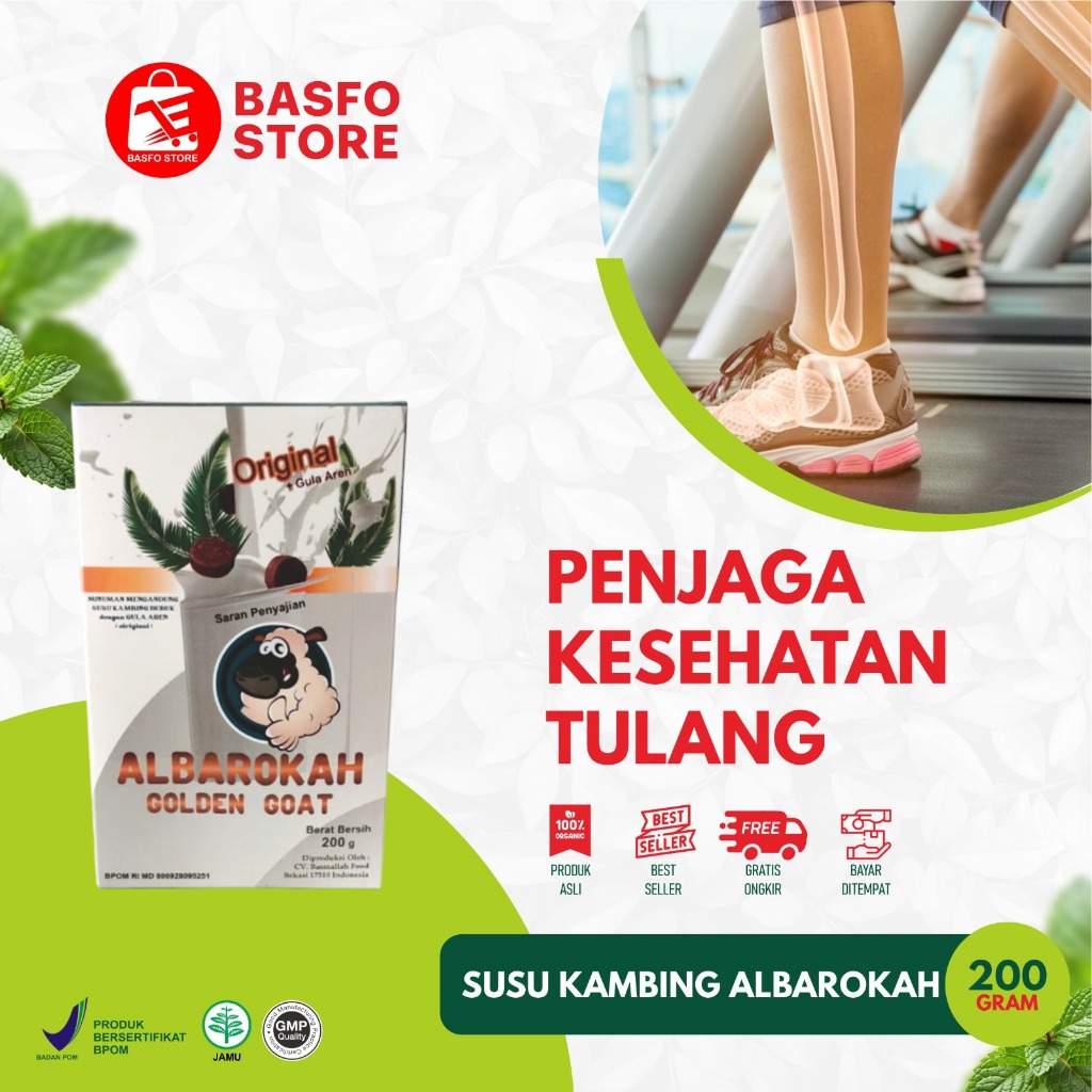 

Albarokah Golden Goat 200Gram – Susu Kambing Etawa Gula Aren Premium | ASI, Tulang & Imunitas