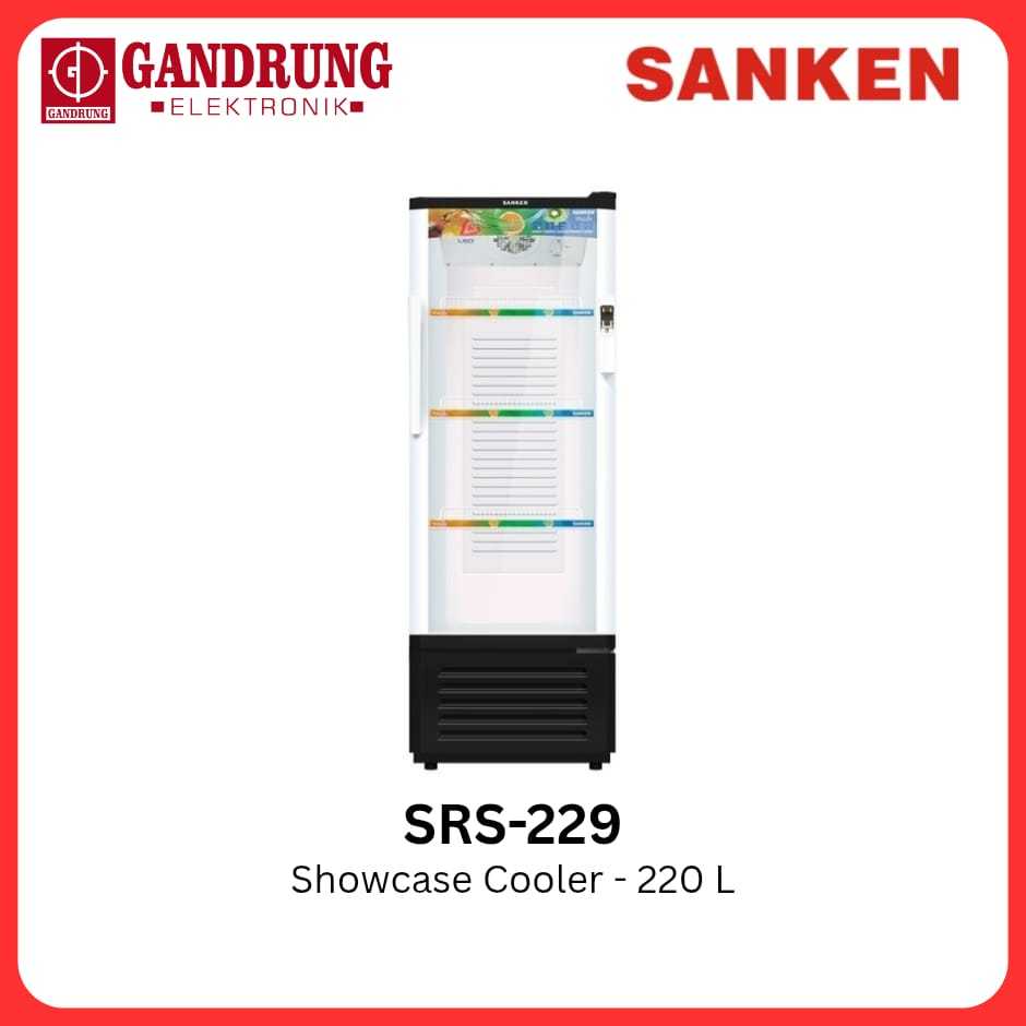 SANKEN Showcase Cooler 220 Liter - SRS-229