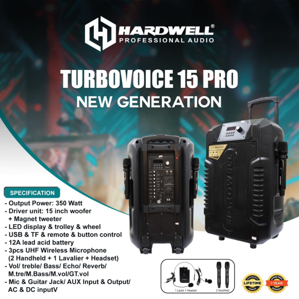 Speaker Portable Meeting Hardwell TURBOVOICE 15 PRO Original