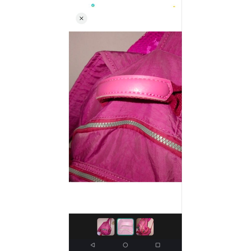 Preloved Tas Ransel Wanita Original Yongki Komaladi Backpack Mini Original Bekas Fuschia Tas Bahan P