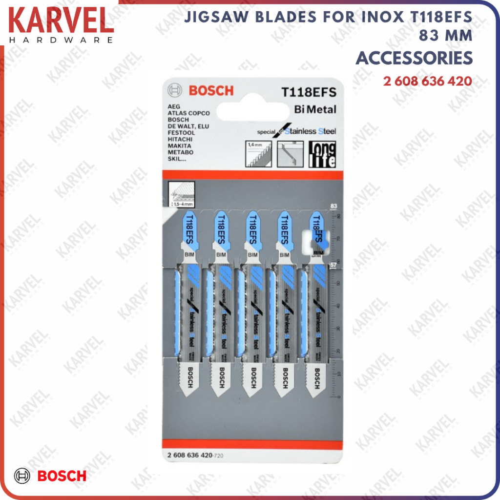 BOSCH Mata Jigsaw / Mata Gergaji Stainless BOSCH T 118 EFS
