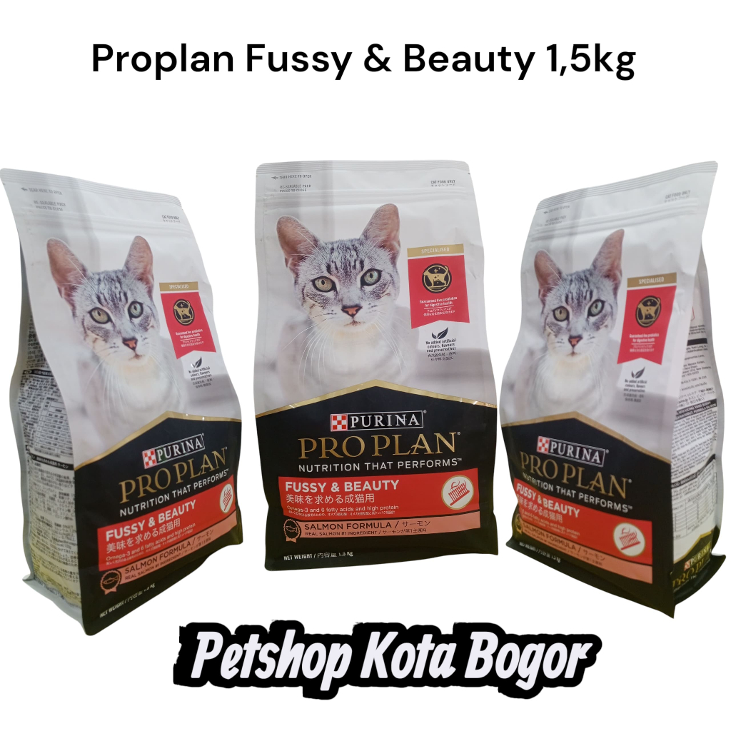 Proplan Fussy & Beauty 1,5kg / makanan kucing proplan fussy beauty