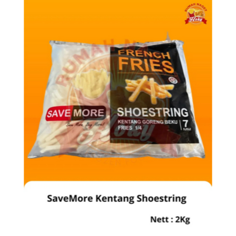 

FRENCH FRIES SAVEMORE BEKU 2KG KENTANG GORENG PREMIUM 7MM australia
