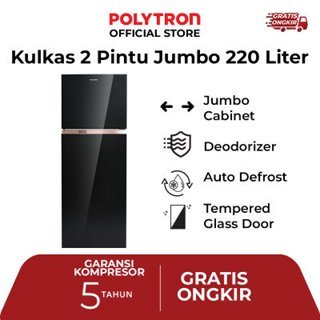 POLYTRON REFRIGENERATOR TWO DDOR / KULKAS  DUA PINTU / PRW 23 VX/ PRW 25VX/ PRW 29VX