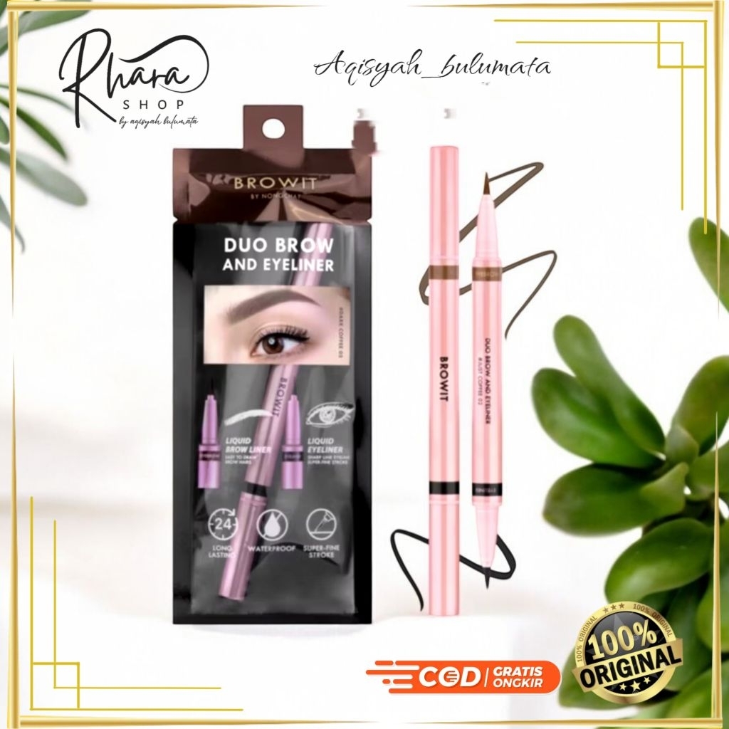 brow it by nongchat, spidol alis dan kelopak mata. cod