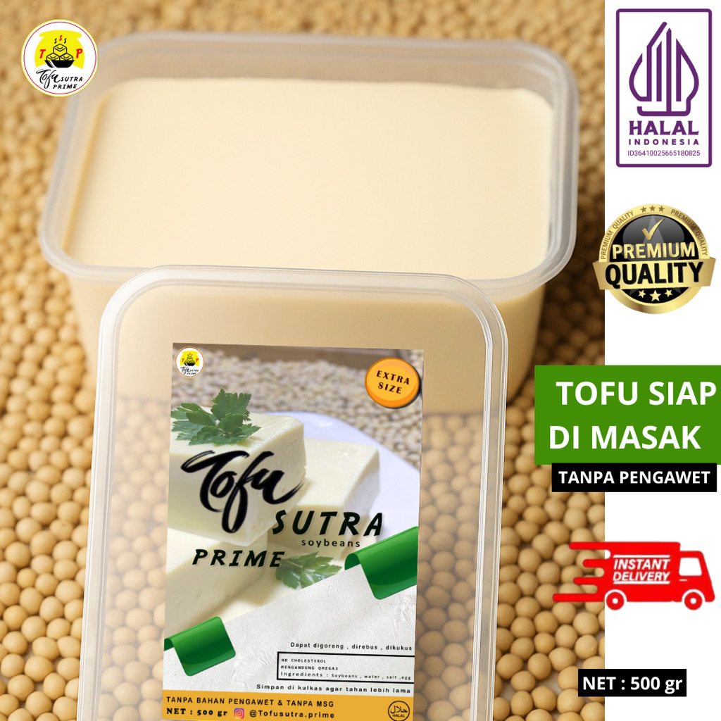 

(TSP Tofu Sutra Prime) Original Tofu Tahu halus silken tofu kenyal sehat matang langsung goreng bisa untuk bayi/sehat tanpa pengawet