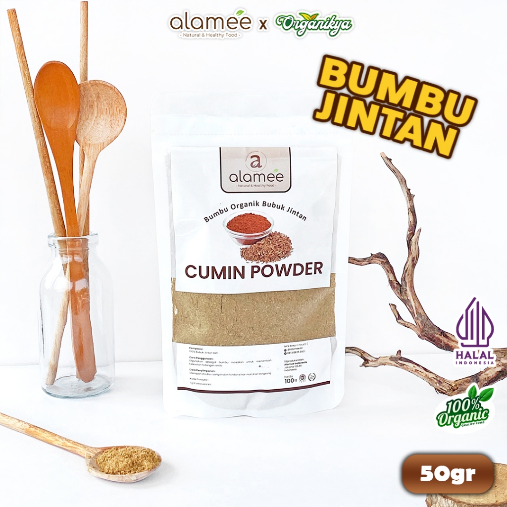 

ALAMEE Bumbu Dapur Jintan Bubuk Cumin Powder Bumbu Dapur Instan Jinten Caraway Rempah 50g organikya