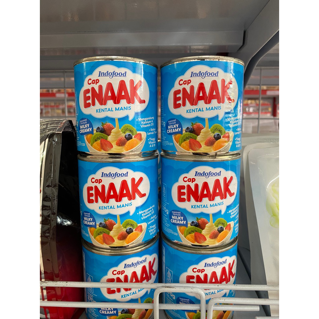 

indofood cap ENAAK susu kental manis milky creamy 370gr