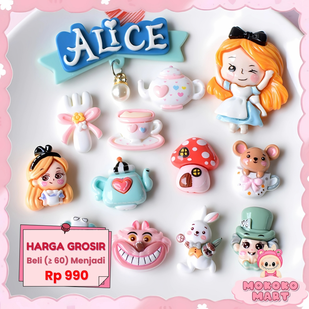 

MM Stiker 3D Cartoon Alice Untuk Case HP Botol Cocok Untuk Souvenir Aksesoris DIY Manik Lucu 3D-012