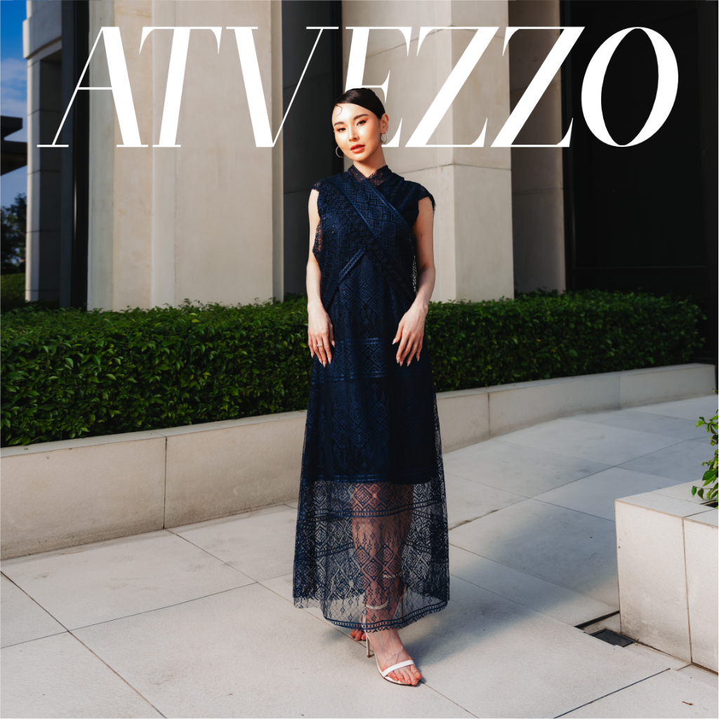 Ayla Dress Navy - Atvezzo Dress