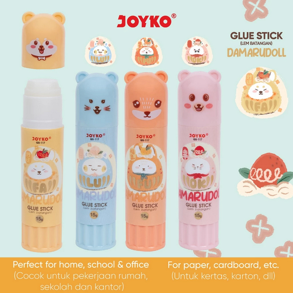 

Glue Stick Lem Batang Joyko GS-117 Damarudoll 15gr