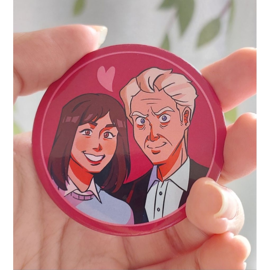 Button Pin twelveclara Doctor Who 12th Doctor & Clara Oswald