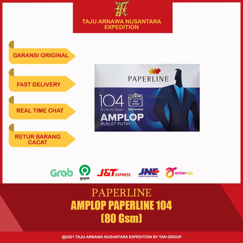 

AMPLOP PAPERLINE 104 PLUS PEREKAT AMPLOP PUTIH POLOS UKURAN KECIL (1 PACK ISI 100)