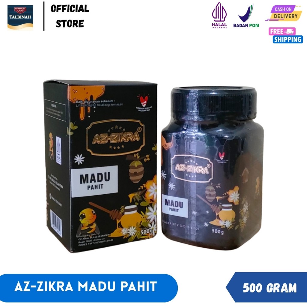 

Madu Azzikra Herbal Pahit / Az-Zikra Madu Pahit / Az Zikra Madu Hitam Pahit 500g Original BPOM