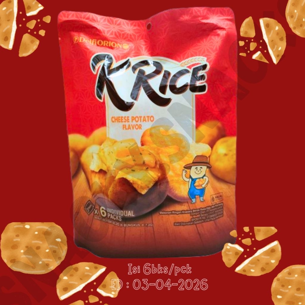 

KRice Cheese Potato isi 6pcs Halal