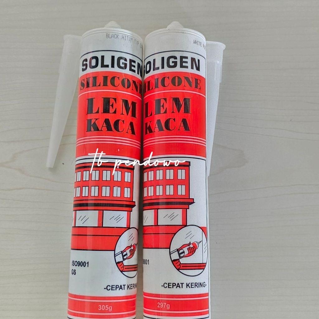 Lem Kaca Soligen Sealent Black/White & Clear