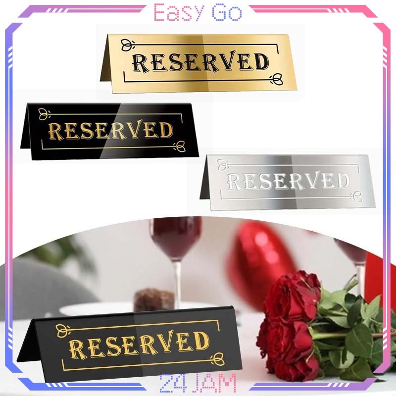 

Papan Meja Reserved 15x4cm Reserved Table Sign Akrilik Papan Reserved Sign Reserved Untuk Restoran Dan Kafe