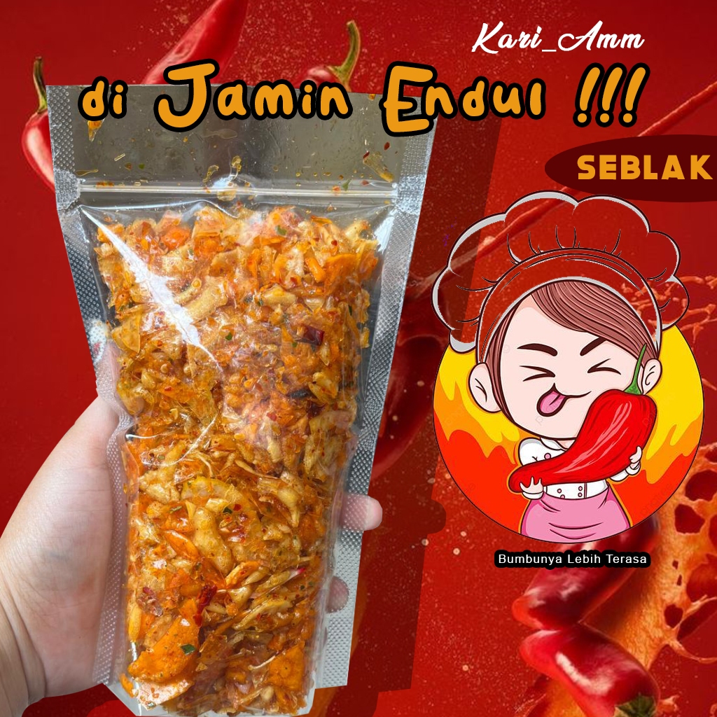 

Kerupuk Seblak Kering Bubuk - Jamin Pedas Gurih Nagih!
