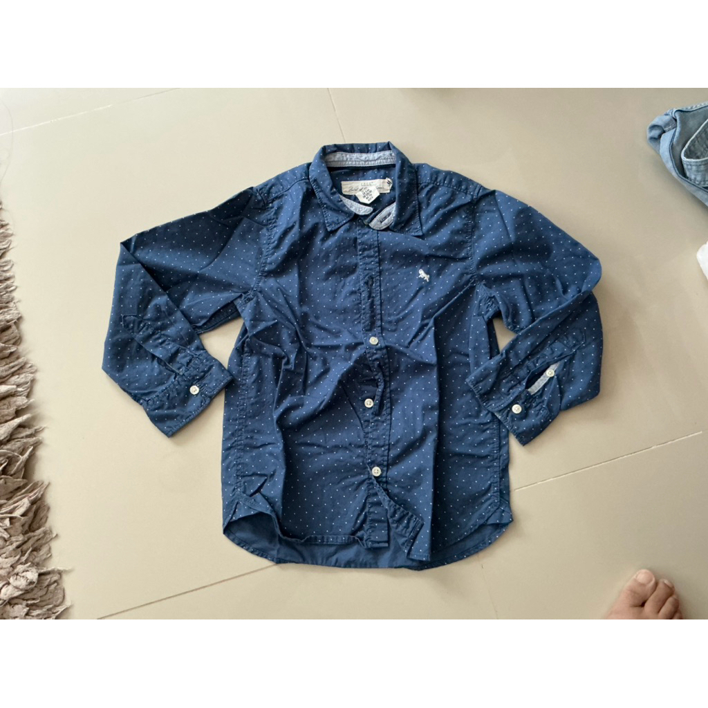 Preloved kemeja H&M anak (biru dongker)