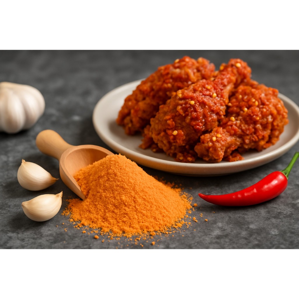 

Bubuk Tabur Rasa ayam Geprek 100Gr Bumbu Serbaguna Enak Murah Halal spicy chicken Seasoning Powder