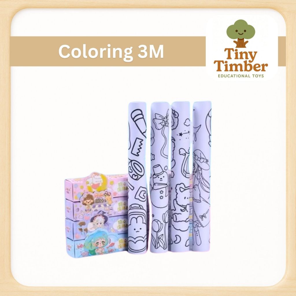 

ROLL KERTAS MEWARNAI 300cm Kertas Mewarnai Stiker Roll Bisa Ditempel Anak