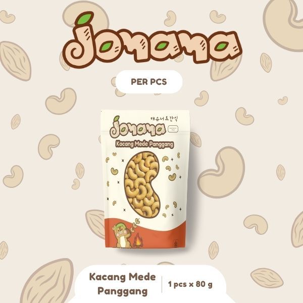 

Jomama - Kacang Mede Panggang 80gr Snack Cemilan Jajanan Kacang