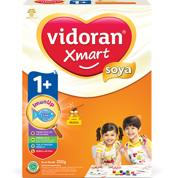 

VIDORAN XMART SOYA TAHAP 1+ MADU 350 GRAM