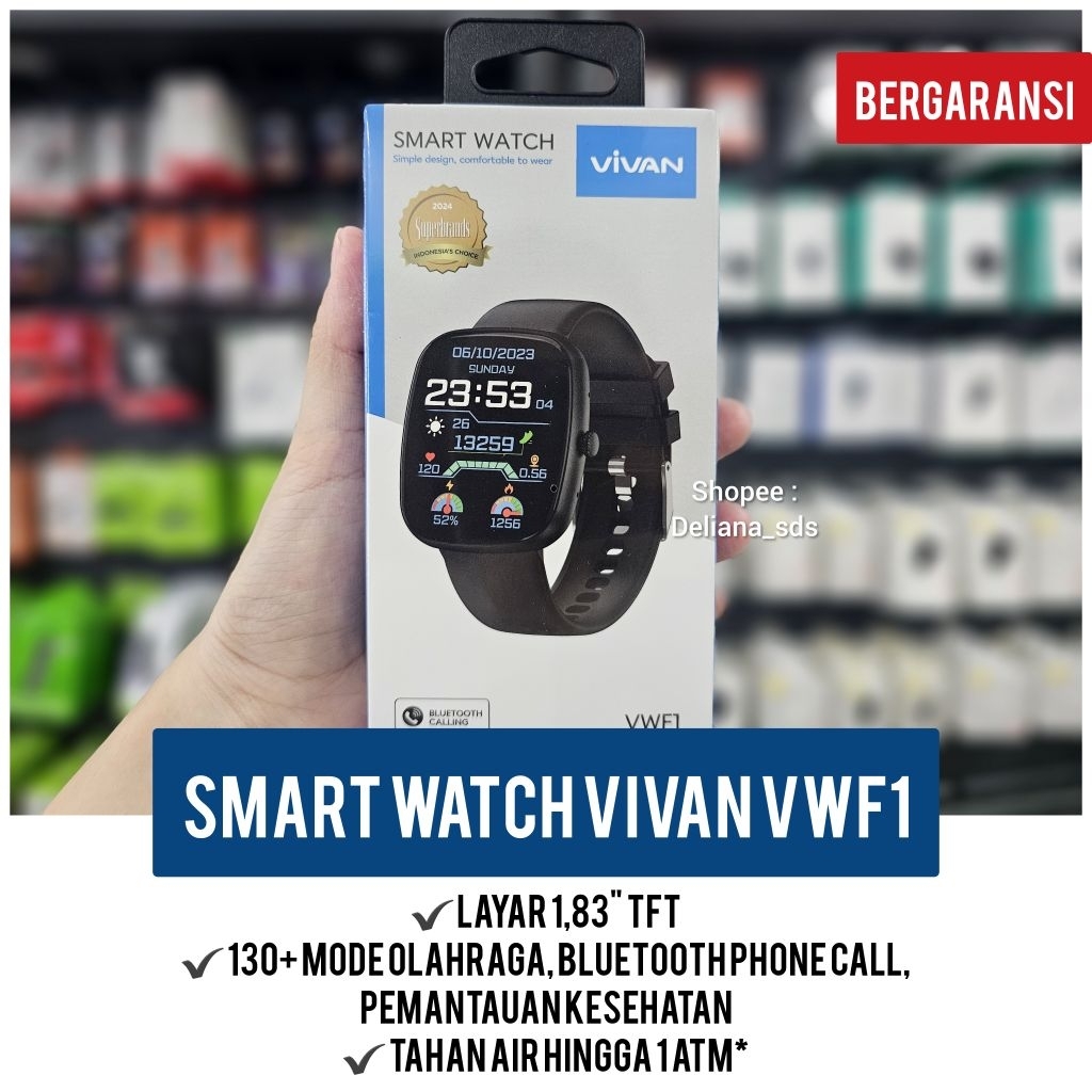 Smart Watch Vivan VWF1 Garansi Resmi 1 Tahun Smartwatch Vivan VWF1 Jam Tangan Vivan VWF1