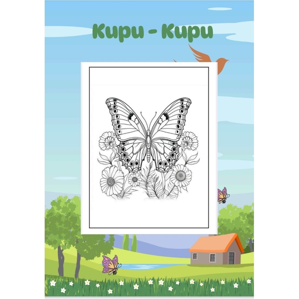 

Lembar Mewarnai Anak Lembar Kertas Mewarnai Kupu-Kupu 25 Lembar Ukuran A4