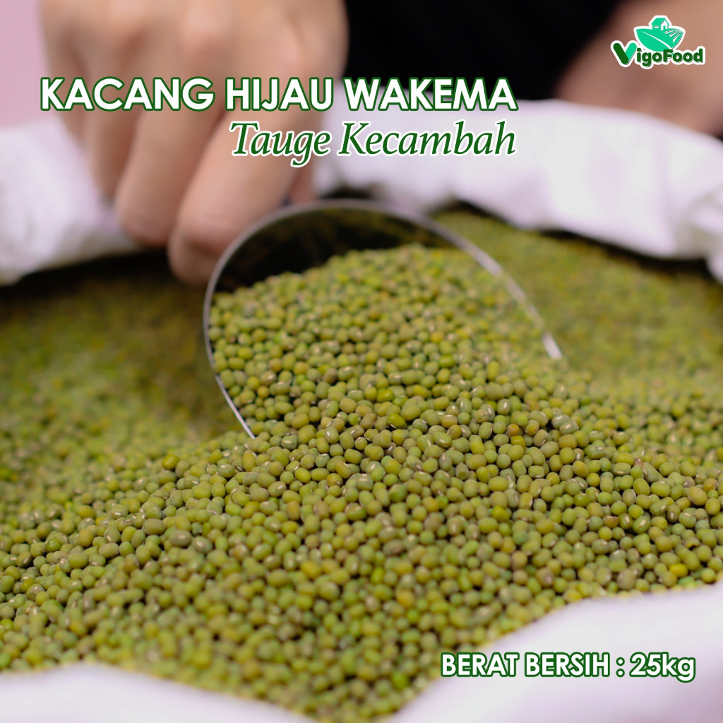 

KACANG HIJAU TAUGE 25 KG TOGE WAKEMA SIOUCI DW SUPER PREMIUM KECAMBAH BY VIGOFOOD / GREEN BEAN / GREEN BEANS