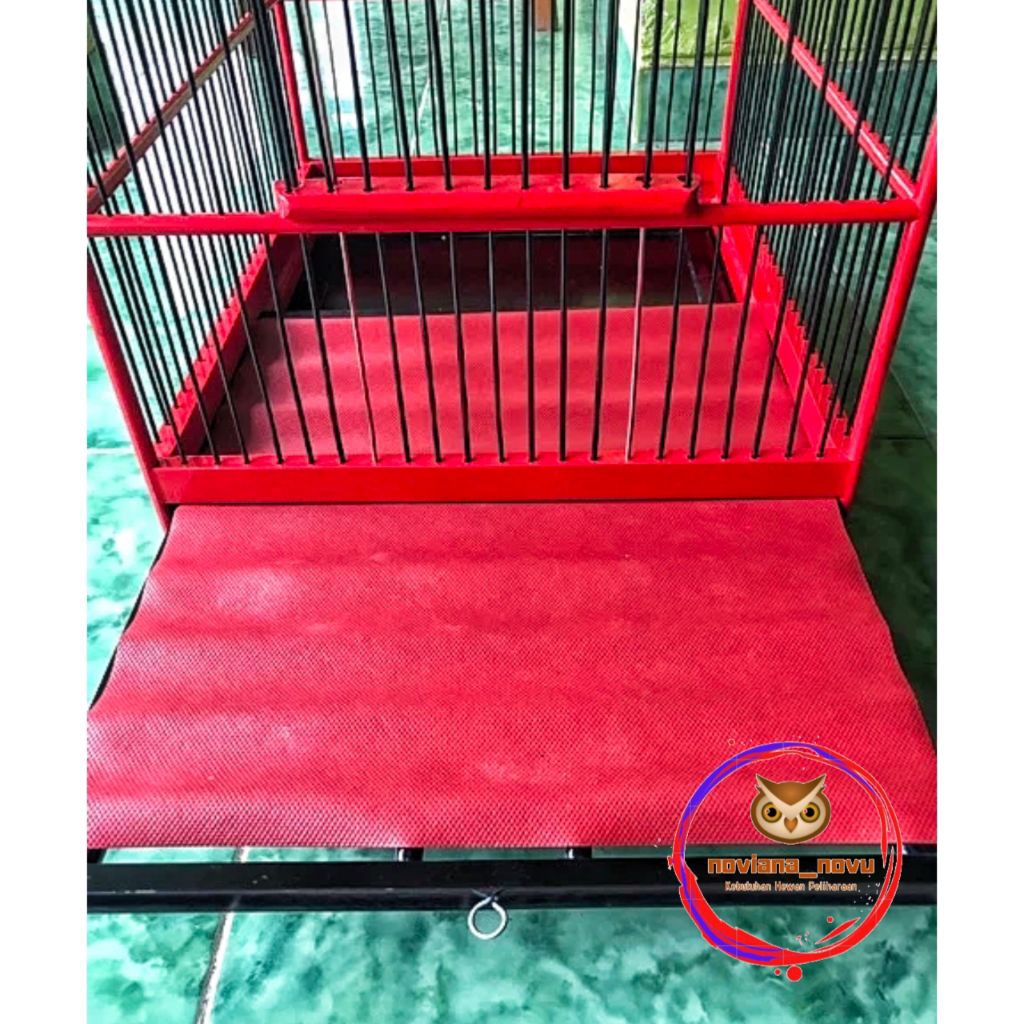 KARPET KOTAK NO 1 2 3 ALAS SANGKAR KOTAK KAYU BESI MERAH TEBAL ALAS DASAR TATAKAN TEBOK KANDANG