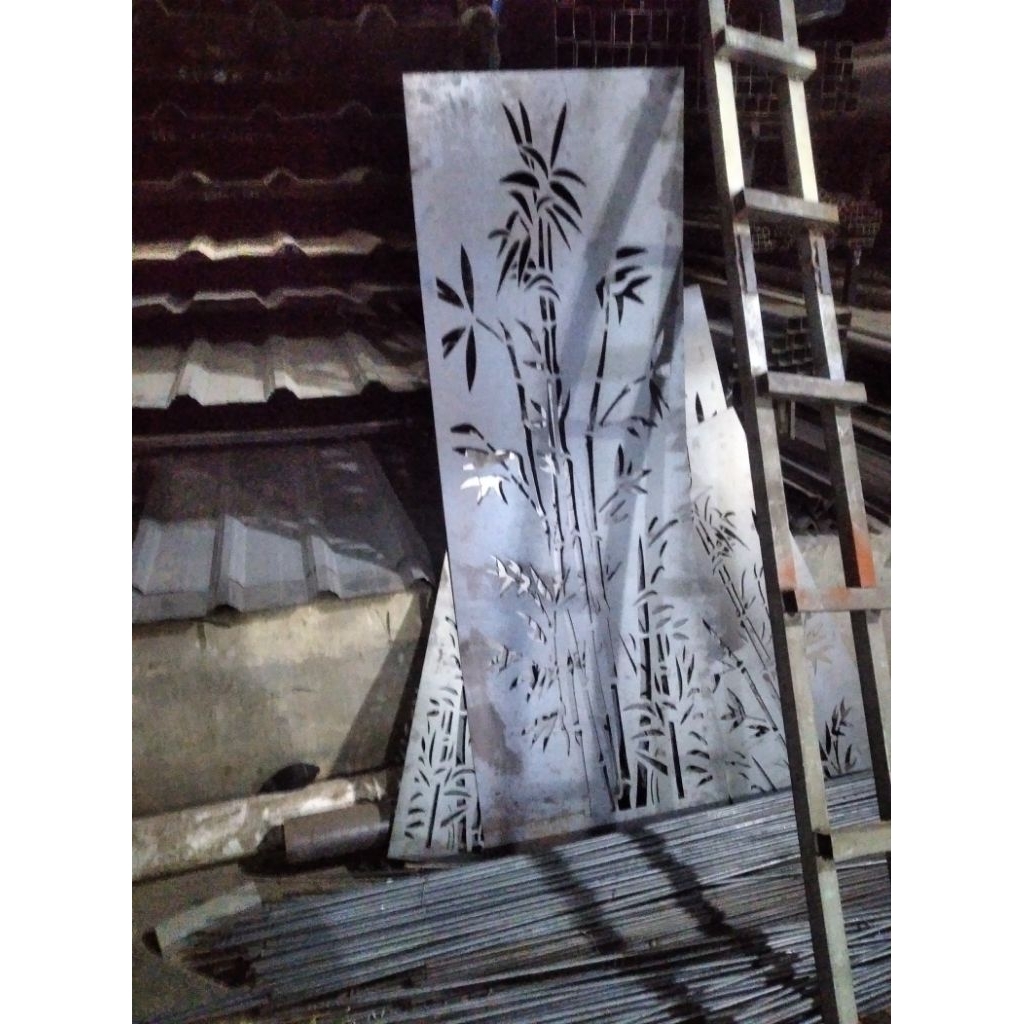 cutting plat buat pagar minimalis cnc