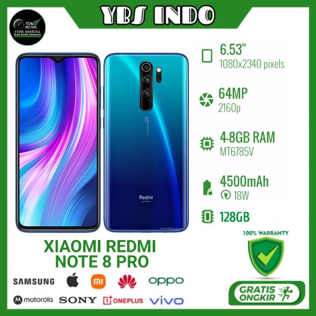 Xiaomi Redmi Note 8 Pro - Smartphone Second Bergaransi