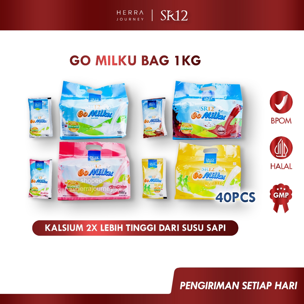 

SR12 - Go Milku All Varian Bag 1kg Isi 40 Pcs (Susu Kambing Etawa Original / Coklat / Strawberry / Gold)