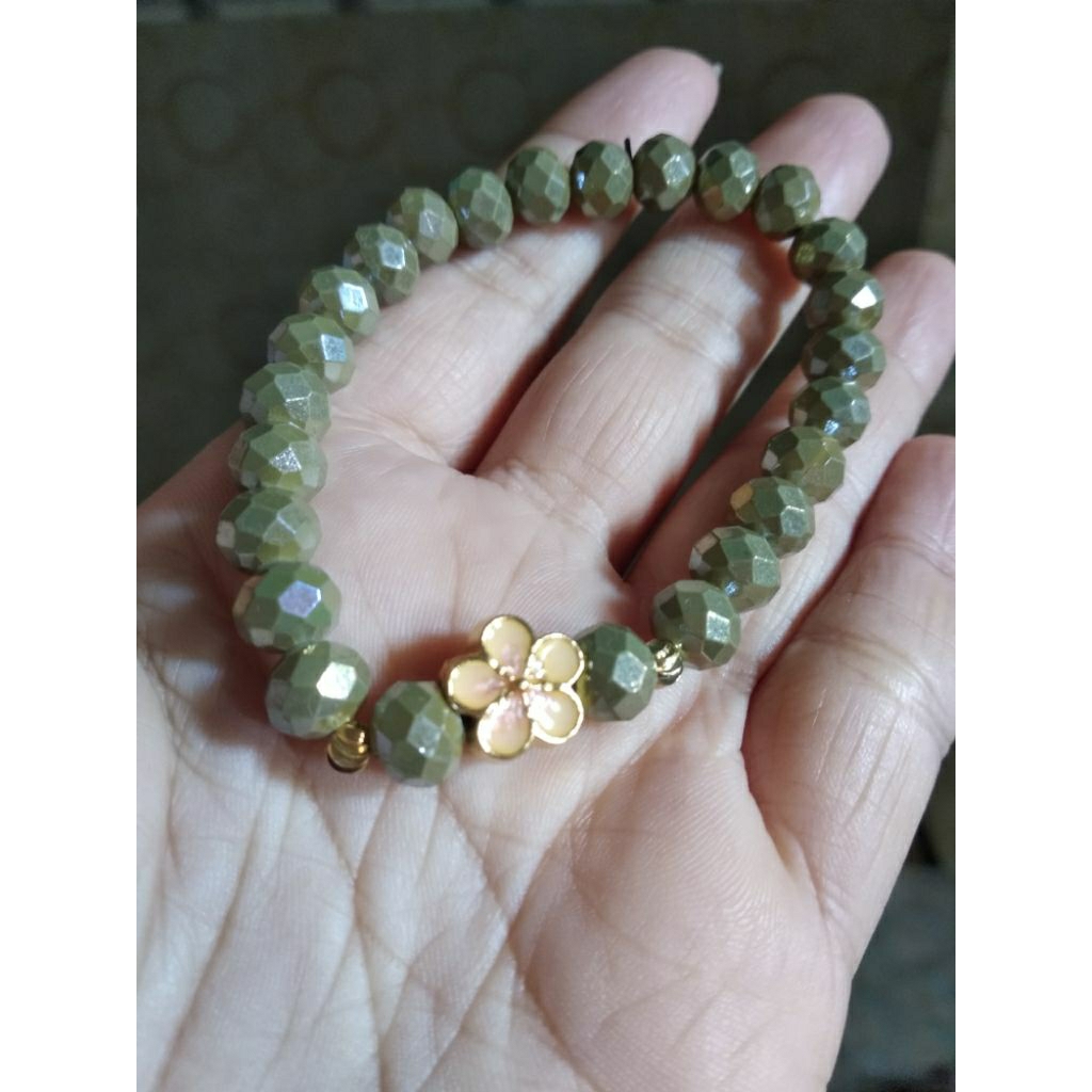 gelang kristal spacer xuping