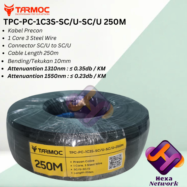 Kabel Precon FO SC 250 M Preconnectorized Dropcore 250 Meter