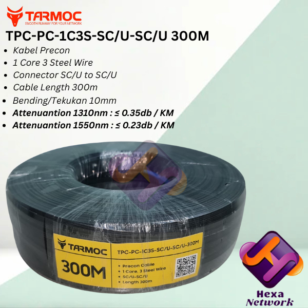 Kabel Precon FO SC 300 M Preconnectorized Dropcore 300 Meter