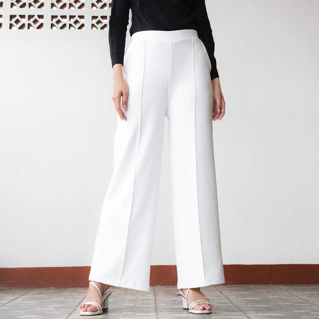 Celana Kulot Scuba Cubit Wanita - Kulot Cubit Scuba Premium Tebal Ukuran Jumbo