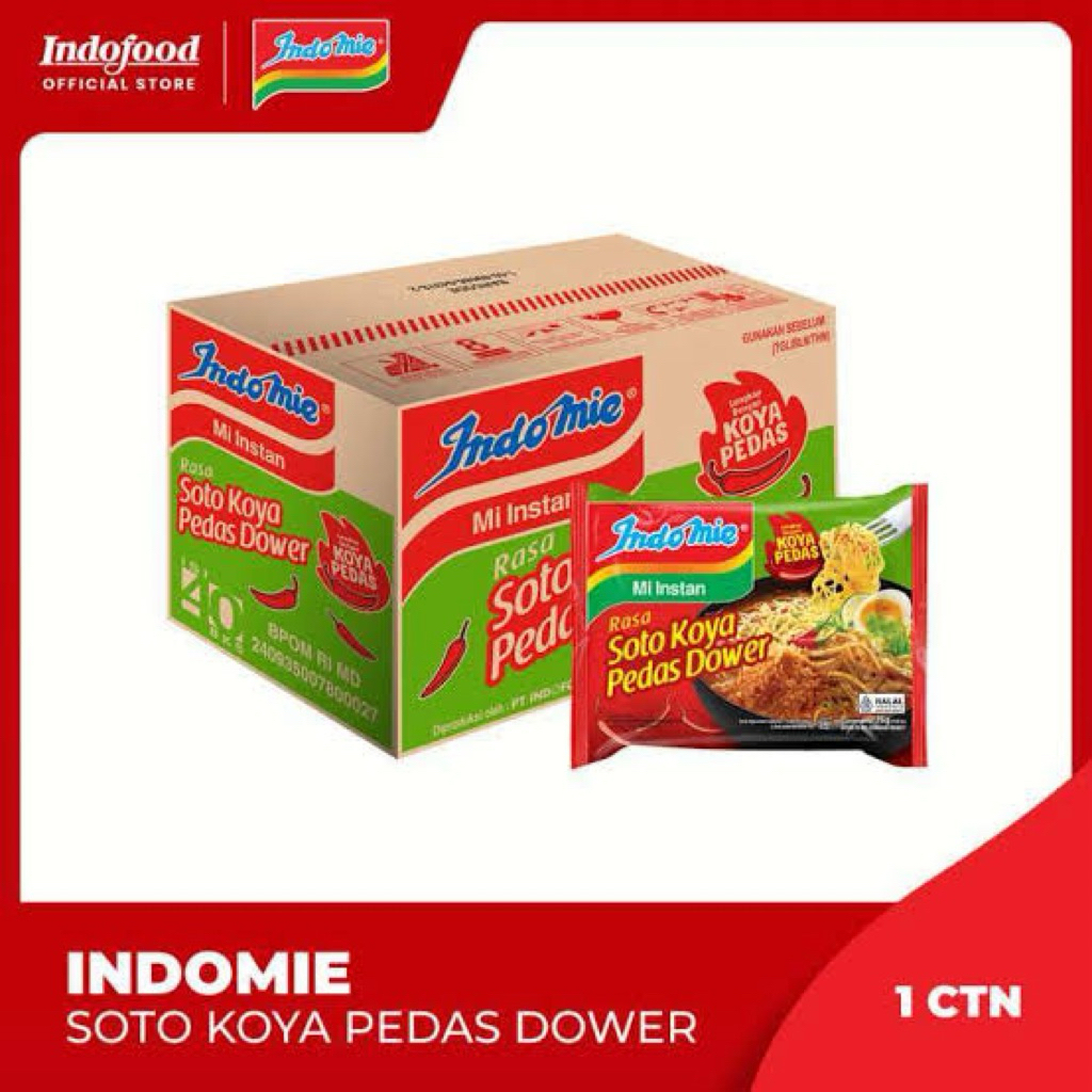 

Indomie Soto Koya Pedas Dower / 1 Dus / 40 pcs