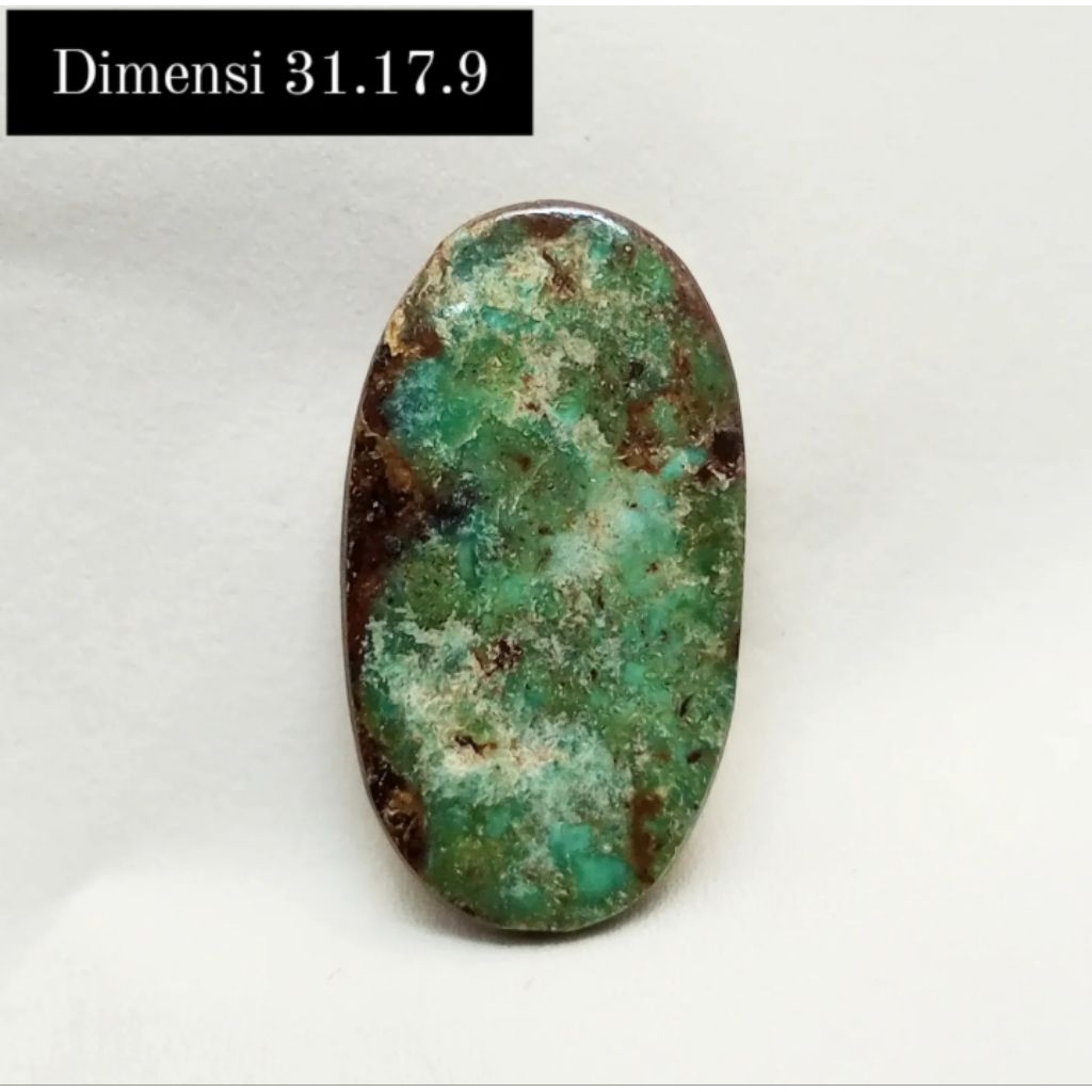 Natural Batu Pirus Persia Hijau Pupus Lawasan