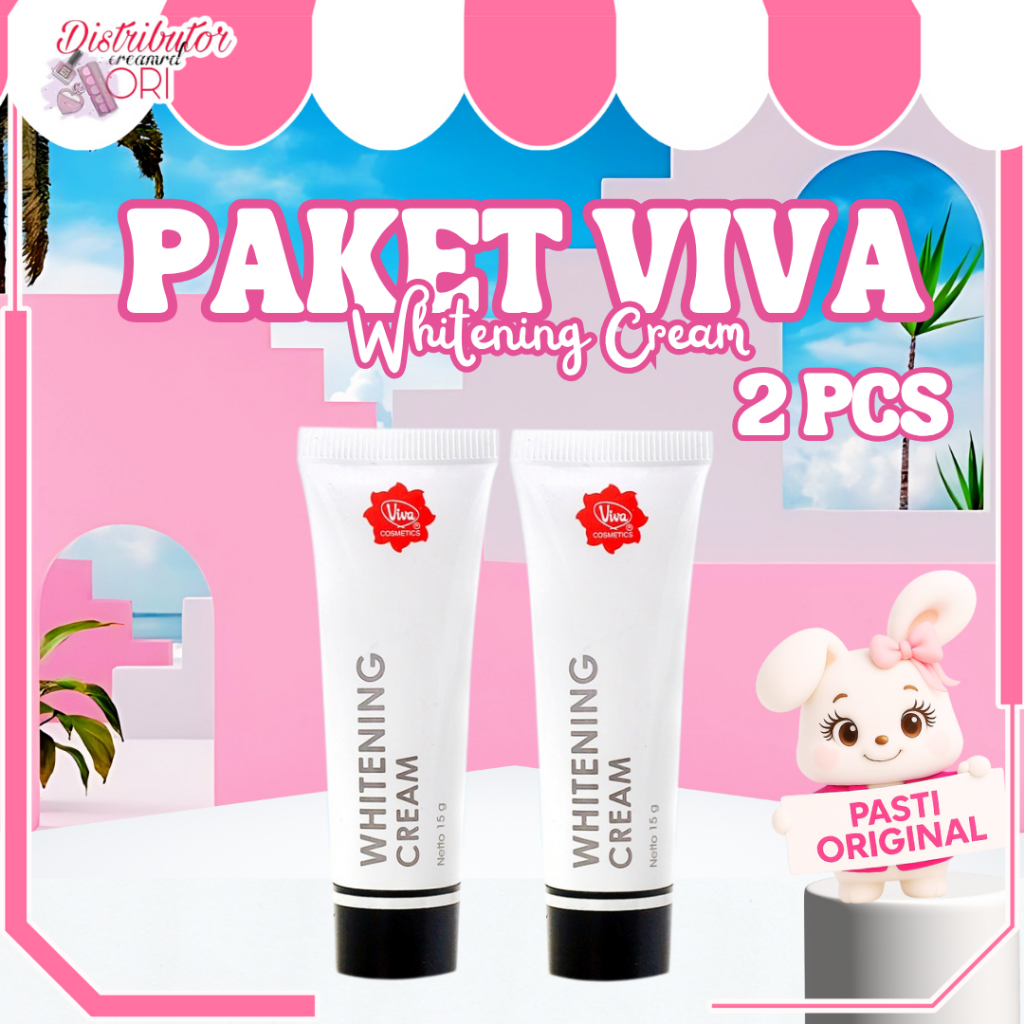 [Paket ISI 2] Viva BUNDLE BUNDLING HEMAT Whitening Cream - 15gr - (2 pcs) | BPOM | ORIGINAL | BUNDLE