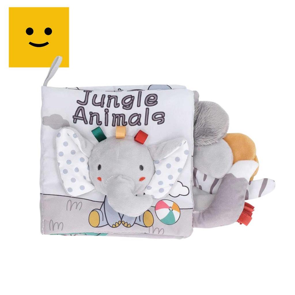 TOBBIES Mainan Edukasi Anak Baby Book Buku Kain Bayi Jungle Animal Learning & Activity Soft Book Mai