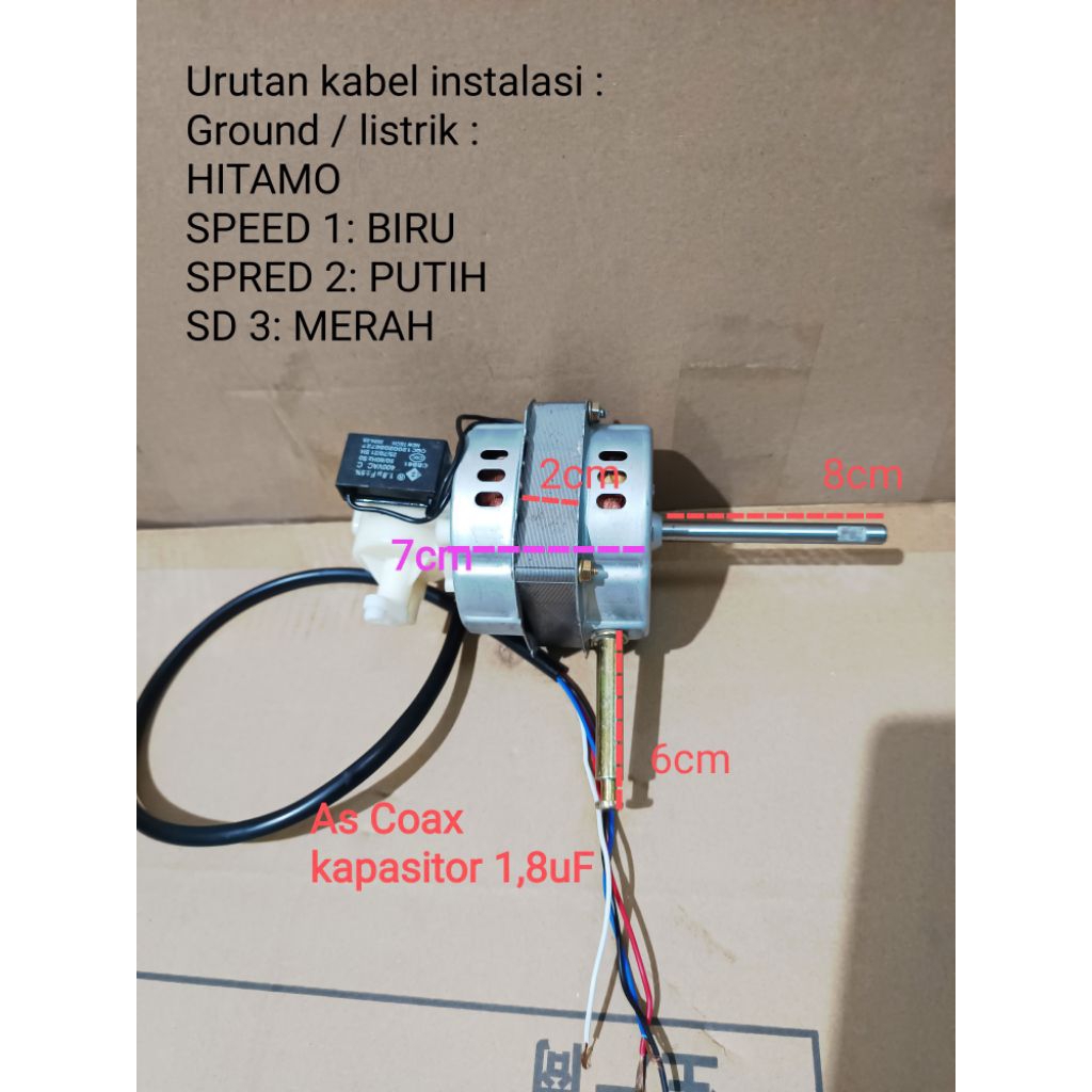 Dinamo Kipas Angin Tornado Fan 18 inch As Coax .universal