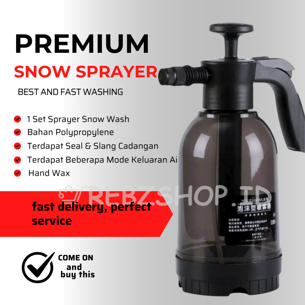 Snow Foam Wash Sprayer Alat Cuci Motor Cuci Mobil Semprotan Busa Salju / Alat Cuci Motor Salju