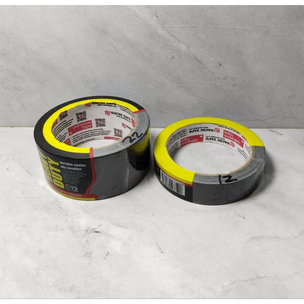 LAKBAN HITAM PREMIUM NACHI TAPE 2” & 1” / ISOLASI HITAM / LAKBAN JILID - NACHI TAPE