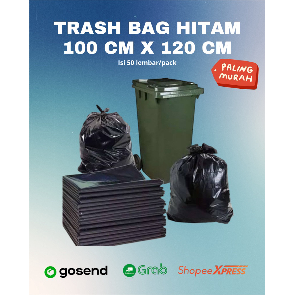 Trash Bag/Plastik Sampah Hitam Besar