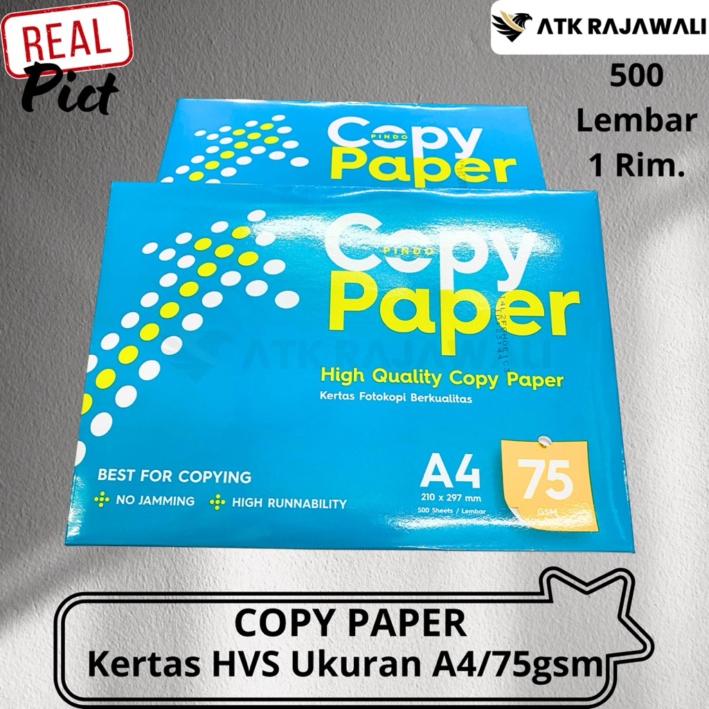 

Kertas HVS A4 75 Gram / Kertas HVS Copy Paper / Kertas Fotocopy